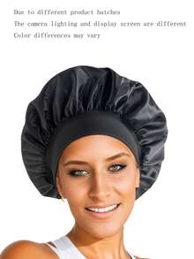 1 件宽边高弹力头带、美容帽、浴帽、女士护发帽、超细纤维毛巾 - 彩色 - 查看 3