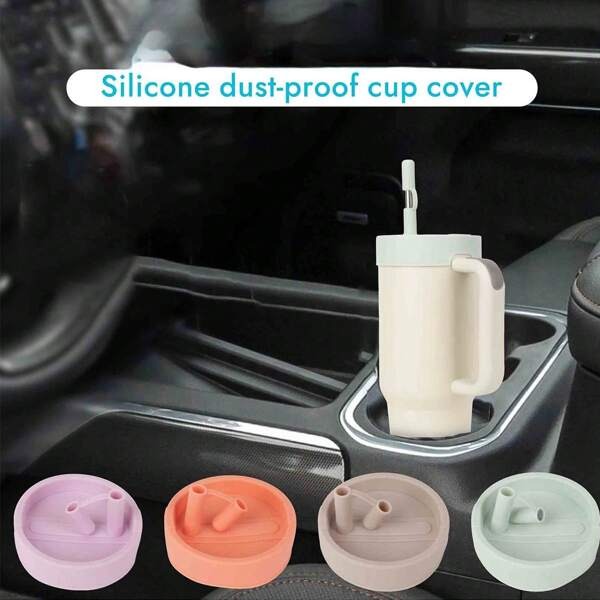 40oz Silicone Reusable Leak-Proof Cup Lid - Universal Tumbler Sippy Lid For Thermal Mugs And Water Bottles, Durable Colorful Drinking Accessory Ideal For Outdoor & Daily Use, Perfect Gift For Men, Women, Friends