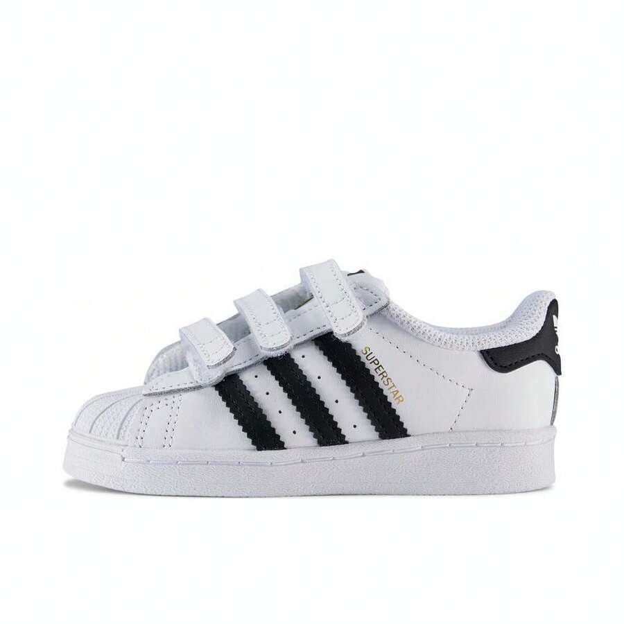 Adidas Originals Zapatillas deportivas casuales de corte bajo EF4842 SUPERSTAR CF I para niños pequeños/bebés - Blanco - Ver 1