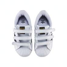 Adidas Originals Zapatillas deportivas casuales de corte bajo EF4842 SUPERSTAR CF I para niños pequeños/bebés - Blanco - Ver 6