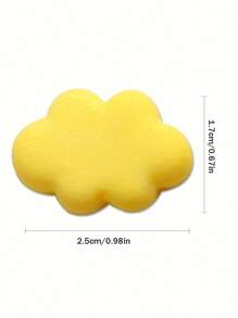 2pcs Car Air Outlet White Cloud Decoration With Multiple Colors To Choose From