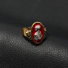 1 件游戏黑暗之魂 3 系列戒指哈维尔恶魔之痕绿花适用于粉丝女士男士装饰派对珠宝礼物配饰