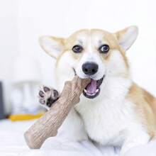 Juguete masticable duradero para perros Dogwood, grande - Palo masticable de larga duración hecho con madera real - Fabricado en EE. UU., L