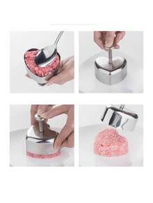 1pc 304 Stainless Steel Triangle Onigiri/Sushi Mold, Sturdy Bento Box Rice Ball Mold - Silver - View 2