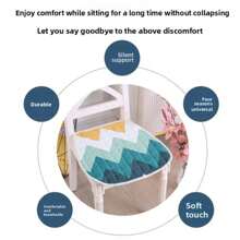 1pc 4-Season Horseshoe Seat Cushion, Breathable Non-Slip For Office Chair, Dining Chair, Car Seat