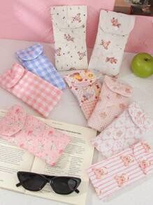 1pc Cute Glasses Bag, Glasses Storage Box For Girls, Sunglasses Accessories, With Cute Style, Cartoon Design And Girly Pattern, Perfect To Protect Sunglasses, A Great Gift. , Gender Reveal Party, Perfect Choice For Birthdays, Weddings, Parties, Perfect Gift For Colleagues, Friends And Family, Back To School Gift, Great Gift For Summer Vacation, Travel