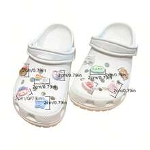 10 Pcs DIY Hole Shoes Accessories Cute And Free Combination Two Styles To Choose From, Ten Accessories For Each Style - Multicolor - View 7