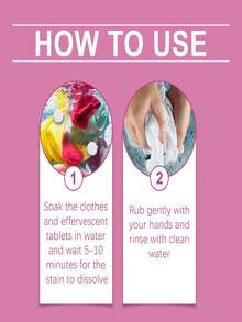 1 套去渍泡腾片，适用于衣物清洁和去渍。洗衣除臭片可增强普通洗衣液的清洁力，有效去除污渍和异味，而不是像小苏打或柔顺剂那样掩盖气味。