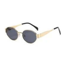 2 Stück Damen kleine ovale Metall Vintage Personalisiert Zeitlose Modebrillen, geeignet für Karnevals-Partys, Sommer-Geburtstags-Partys, Treffen