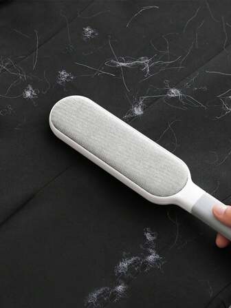 Eliminador de pelo de tela fácil de limpiar, limpieza profunda, portátil y reutilizable con base autolimpiante de doble cara, cepillo quitapelo de mascotas, eliminación de polvo y pelo, cepillo de afeitar para pelo de gato y perro, cepillo adhesivo electrostático, adecuado para ropa, muebles, sofá, asiento de coche, ropa de cama y alfombra, colector de polvo, sin necesidad de batería, para sala de estar, dormitorio, baño, oficina y exterior, entrega de estilo aleatorio