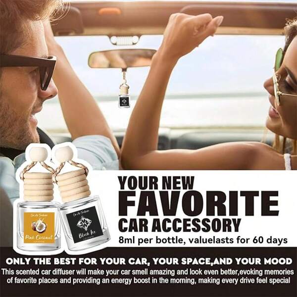 Car Perfume Pendant, High-End Aromatherapy Essential Oil, Long-Lasting Light Fragrance, Car Pendant, Cologne, Men And Women Only