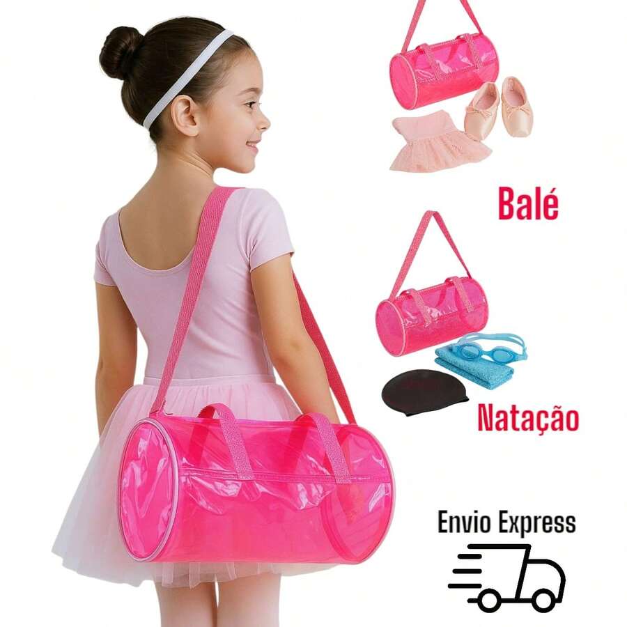 Suitcase Bag Transparent Crystal Swimming/Beach/Ballet - Multicolor - View 1