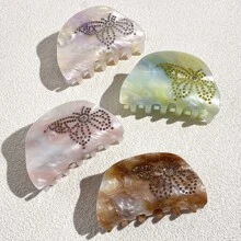 1 Stück Schmetterling Strass Haarspange aus Azetat für Frauen, kleine süße Haarklammern für den täglichen Gebrauch, Party Haaraccessoires, Weihnachtsgeschenke, am Strand