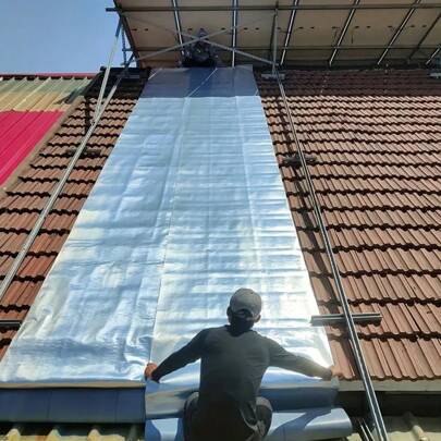 3.94*197inch 1-Piece Set Of Strong Sealing Tape, Super Waterproof Tape, Aluminum Foil Tape, Self-Adhesive Thick Repair Tape, Used For Sealing And Fastening