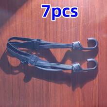 2-7 peças/Universal Correia de Bagagem para Motocicleta de 60cm, Corda Elástica Retrátil de Alta Resistência com Fivela Protetora para Capacete e Equipamentos de Moto