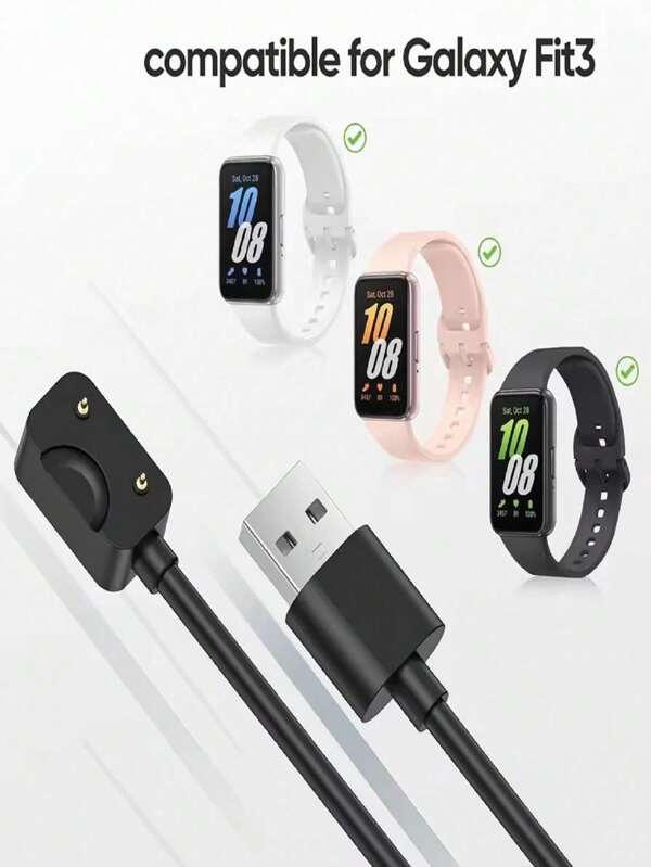 Smartband Charger Adapter Compatible With Galaxy Fit 3 Magnetic USB/Type C Watch Charger Compatible With Galaxy Fit3 Holder