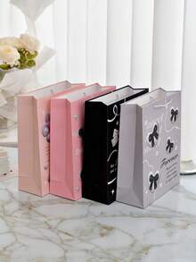 1 套/1 件新款甜美粉色蝴蝶结礼品袋、节日派对手提袋、婚礼回礼袋