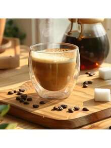 AUXOM Belifou  6Pcs Vidro Caneca De Café Dupla Isolamento Térmico 80ML