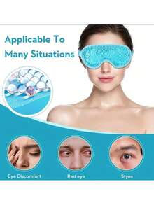 1pc Holiday Must-Have Gel Ice Pack And Eye Mask, Travel Hot/Cold Compress