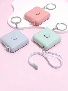 1pc 59.06-Inch Mini Retractable Tailor Sewing Body Measuring Tape, Dual Scale For Sewing, Knitting, Crafting, Random Color Tape Measure