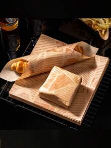 50pcs Baking Paper, Parchment Paper, Sandwich Wrapping Paper, Hamburg And French Fries Oil Separator Paper, Fried Snack Oil Proof Pad Paper, Square Non-Stick Air Fryer Liners, Baking Supplies For Family Breakfast Shops, Greaseproof Food Paper Suitable For Food Packaging, Baking, Cooking, Grilling, Frying, Multiple Sizes, Oven Accessories, Baking Tools, Kitchen Gadgets, Kitchen Accessories - White - View 8