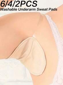 Almohadillas ultrarresistentes antitraspirantes para axilas para hombres y mujeres - 10/8/6/4/2/1 pieza de protectores de axilas invisibles, con adhesivo extra y transpirables para hiyab/tobe - Protección contra el sudor durante 24 horas en calor, gimnasio, viaje (lavable)