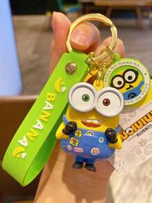 Minions Authentische Comic-Minions Schlüsselanhänger Anhänger, kreative Paar Auto Taschen, Figuren, Schlüsselanhänger, Anhänger und kleine Geschenke für Zimmer Dekoration, Schlafzimmer Dekoration, Heim Dekoration, Wand Dekoration, Schul Dekoration, Schul Überraschungen, Studenten Wohnheim Dekoration, Schulanfang