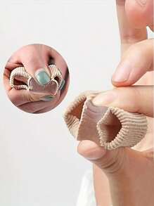 1-2pcs Toe Separators For Overlapping Toes - Comfortable Velvet Fabric, Ideal For Night & Home Use - Perfect Gift For Mother's Day