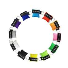 Porte-clés Masque de réanimation de premiers soins d'urgence Masque de soins de santé professionnels pour les secours en plein air Masque de réanimation à jet