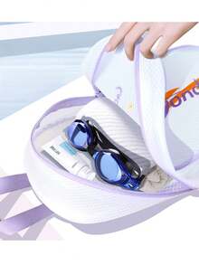 大容量干湿袋，适用于泳衣、脏瑜伽健身服、旅行、海滩、泳池、日托、瑜伽游泳洗漱包的防水湿袋，带拉链