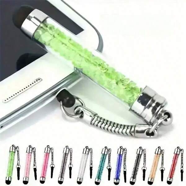 2-8pcs/Set Crystal Stylus Pen, Universal Capacitive Touch Screen Pen For Tablet, Laptop, Smartphone