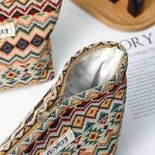1 sztuka retro boho kopertówki wewnętrzna torba na kosmetyki i produkty do makijażu torba do przechowywania