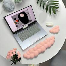 2pcs Ergonomic Cloud Keyboard Wrist Rest Pad & Mouse Wrist Cushion - Wrist Support For Keyboard And Mouse, For Desktop, Computer Games, Office, Home Use