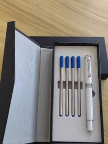 [Customization] Offer 1pc High Quality Customized Ballpoint Pen, With 1pc Gift Box Pocket Clip - Smooth Writing, Refillable Midi, Elegant Gift Box, 5pcs Extra Refills, Personalized Business Gift - Unique, Thoughtful For Colleagues, Friends, Family, Christmas, Father's Day, Thanksgiving, Back To School, For For University, High School Senior High School Students, College Students, University Students, Freshman, Sophomore, Underclassmen, Season Picks, Office & School Supplies, Customized Ballpoint Pens,Office Decor - Multicolor - View 95