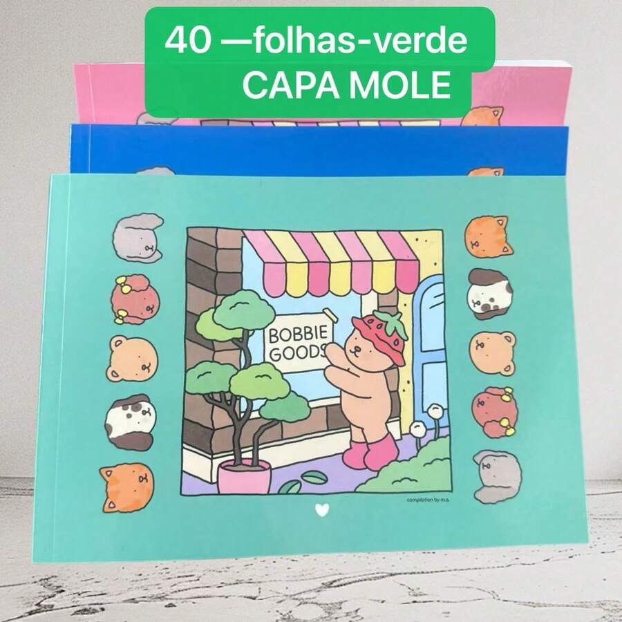Coloring Book Drawing With 50 100 Or 170 Sheets - Bobbie Good Verde 40 Pages - View 1