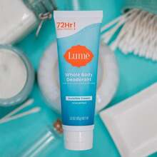 Lume Whole Body Deodorant - Invisible Cream Tube - 72 Hour Odor Control - Aluminum Free, Baking Soda Free, Skin Safe - 3.0 Ounce (Pack Of 2) (Soft Powder) - Unscented - 查看 8