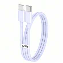 USB C 转 Type C 快速充电线 3.3 英尺/6.6 英尺/10 英尺，Type C 转 C 手机数据线兼容 17/16/15/Pro/Pro Max 快速充电，Type C 车载充电线兼容三星 Galaxy S25/S24/S23/S22/S21/S20 以及更多 USB C 设备 - 彩色 - 查看 11