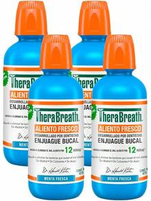 Enjuague Bucal - Sabor Menta Fresca, 473 ml, Combate El Mal Aliento Hasta Por 12 Horas, Sin Alcohol, Sin Ardor y Sin Colorantes Artificiales, Creado Por Dentistas. - paquete de 4 - Ver 6