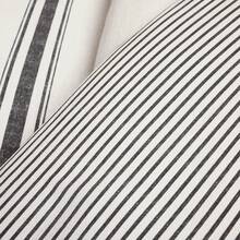Farmhouse Stripe Reversible Cotton Duvet Cover Set, 2 Piece Set, Twin XL, Navy - Twin Bedding Set - Dorm Decor - Striped Duvet Cover For Kids Or Teens - Farmhouse Bedroom Decor - 黑色 - 查看 4