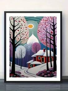5D Diamantmalerei Landschaft Cartoon Familie, moderne Kunst Voll-Rund Diamant Stickerei Mosaik Aufkleber, dekorative Malerei für Wohnzimmer, hochwertige handgefertigte Diamantkunst, qualitativ hochwertige runde Voll-Bohrung personalisierte interessante attraktive, zeitgenössischer minimalistischer Stil, europäischer klassischer Stil, traditioneller chinesischer Stil, Cartoon-Animations-Stil, abstrakter Kunst-Stil