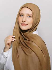 FADZOYLE 1 Stück einfarbiger Hijab Schal aus hochwertigem Modal, Sommer Strand Sonnenschutz Schal und Kopftuch, exklusives Maxi-Tuch, Abaya für den Alltag, Unterkappe für Frauen, Schleier für Festivals, Gebete und Pilgerreisen, muslimisches Zubehör - hellgrau - Übersicht 10