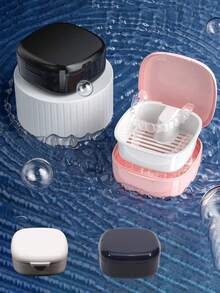 Denture Storage Box, Portable Soaking Teeth Box, Orthodontic Appliance, Portable Storage And Storage Box For Dentures - View 12