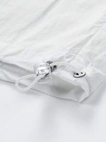 Men's Lightweight Breathable UV Protection Hoodie Jacket, Ice Silk Woven Fabric For Sun Protection - White - View 9