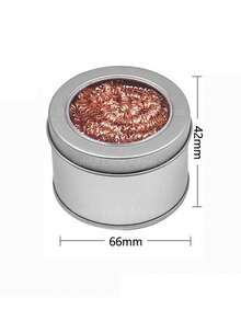 1pc Desoldering Cleaning Ball Soldering Iron Mesh Filter Cleaning Nozzle Tip Copper Wire Cleaner Ball Metal Dross Box Clean Ball