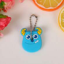 Disney 1 Disney Stitch Key Chain, Cartoon-Style Key Cap, Portable Key Chain Accessory, Protective Key Case Car Accessories Bag Charm School