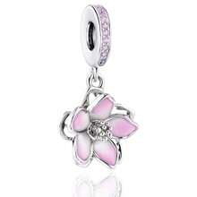 PARCOM 1 Stück versilberte Kirschblüten Serie Anhänger, modisches Charm Neudesign, multifunktionales DIY Armband & Halsketten Schmuckzubehör, geeignet für täglichen Gebrauch & als Geschenk, perfekter Schmuckarmband Schmuck, Geschenk für Geburtstag, Feiertag