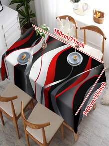 1/20 Stück Schwarz-Weiß Tischdecken, rechteckige Speise- und Kaffeetisch Tischdecken, 3D Optische Effekte, 2D bedruckte Tischdecken, Hochzeitstisch Dekorationen, Heim Dekorationen, geeignet für Picknicks, Camping, Hochzeiten, Geburtstagsfeiern