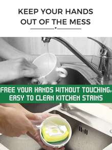 3/6/9pcs Multi-Purpose Powerful Kitchen Cleaning Set, Thick Sponge Cleaning Brushes, 3-Layer Composite Absorbent Sponge Material Suitable For Home, Kitchen, Windows, Faucets, Toilets, Cars And Outdoor Grills, Reusable Cleaning Tool Set