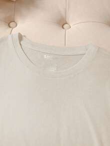 Camiseta informal de poliéster con cuello redondo y manga corta para mujer, con estampado de calavera del Cinco de Mayo y elasticidad media - Albaricoque - Ver 3