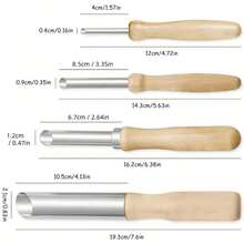 4pcs Ceramic Clay Stainless Steel Round Hole Punch Tools, Pottery Sculpting Perforating Tools - 4 Pieces/set - View 8